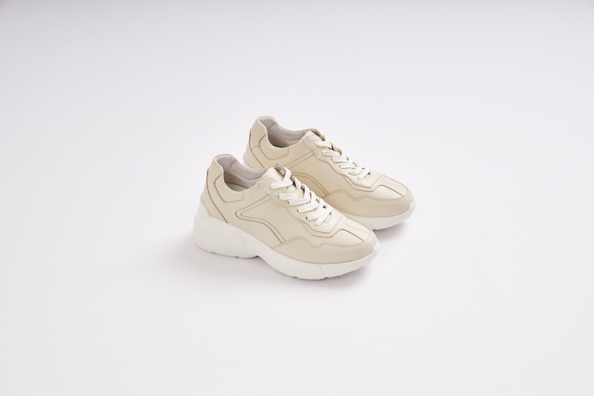 Chunky Sneakers Biege 8cm