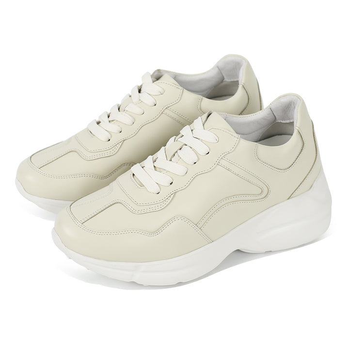 Chunky Lady Sneakers Biege 8cm