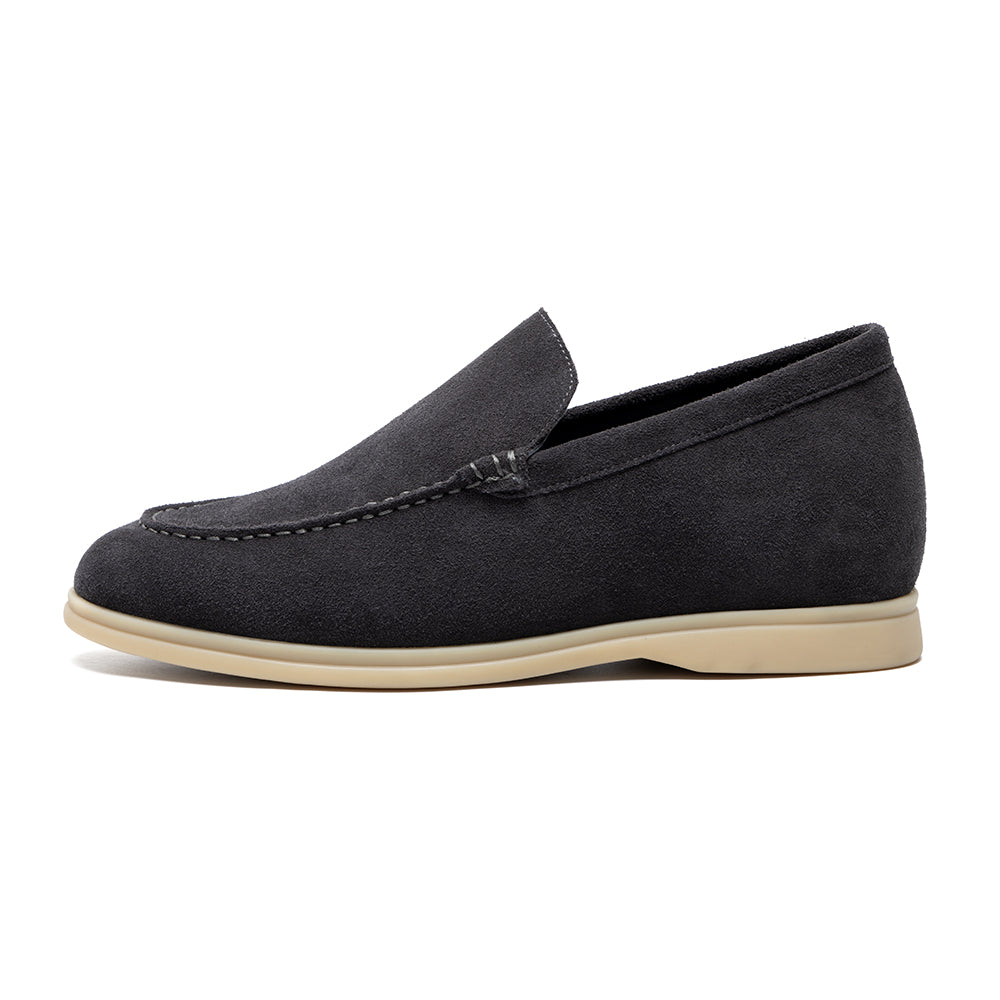 Suede Loafer 5cm (Charcoal)