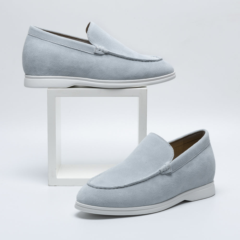 Suede Loafer 5cm (Sky Blue)
