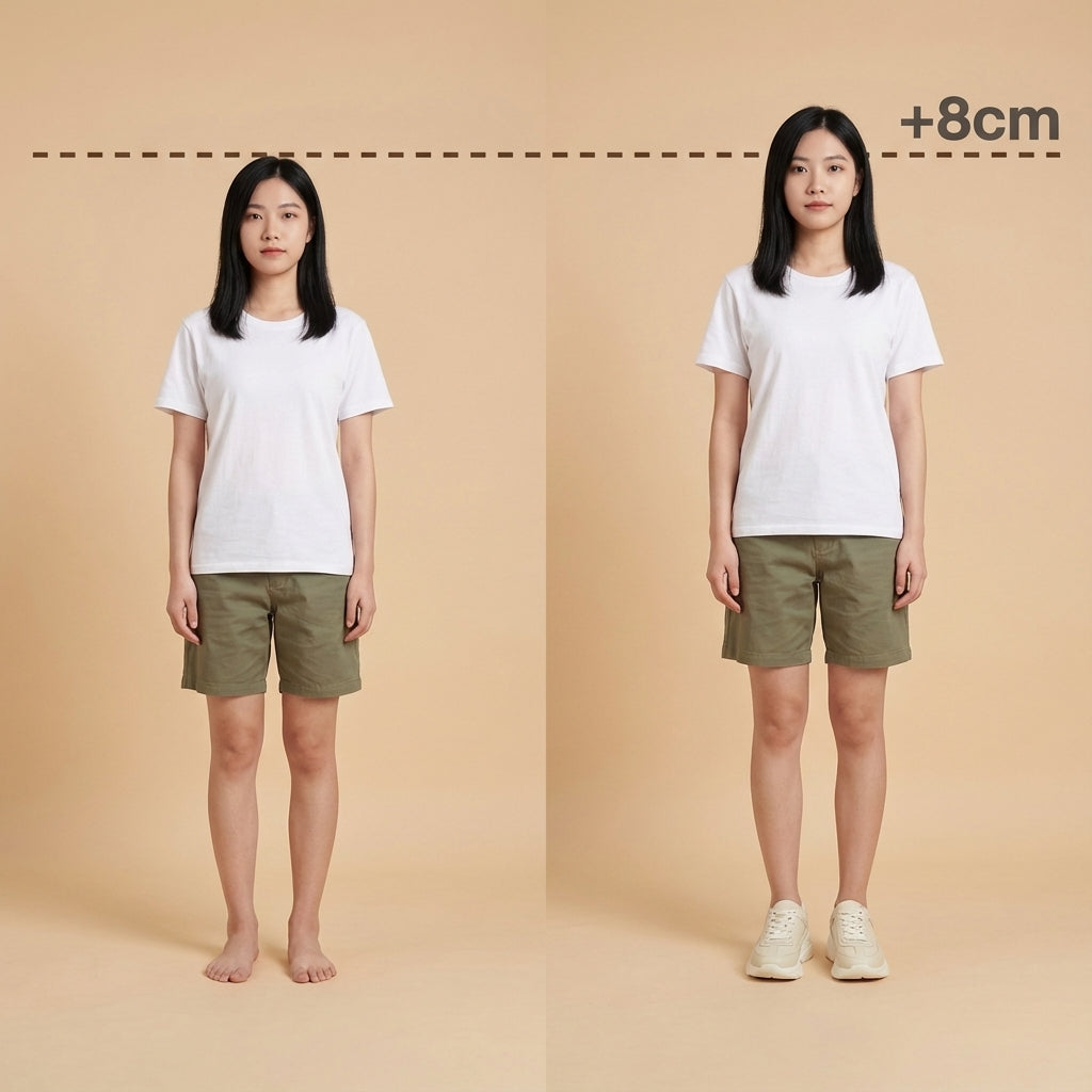 Chunky Lady Sneakers Biege 8cm