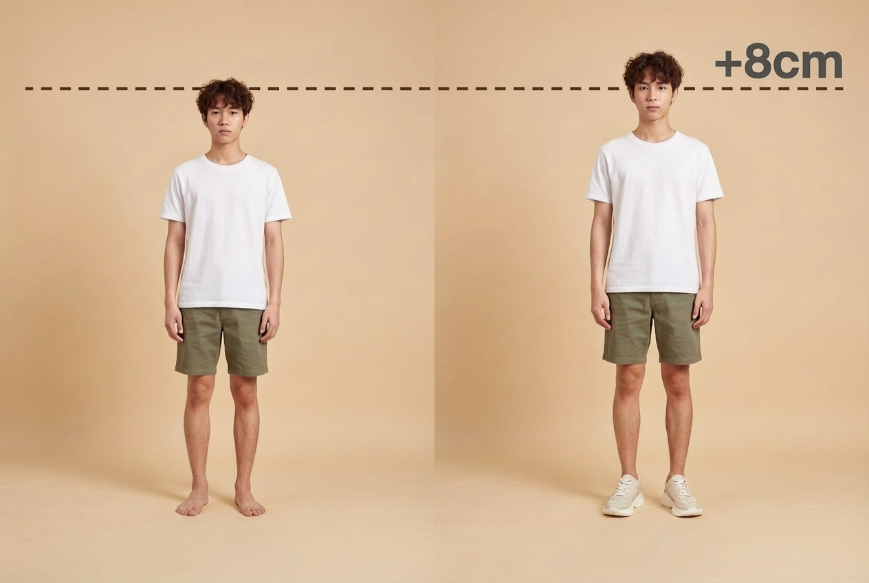 Chunky Sneakers Biege 8cm