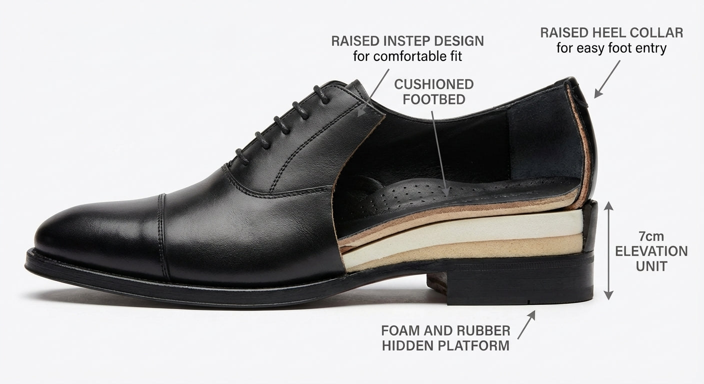 Cap-Toe Oxford Black 7cm