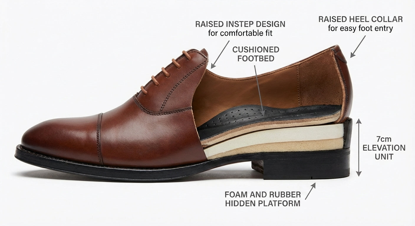 Cap-Toe Oxford Brown 7cm