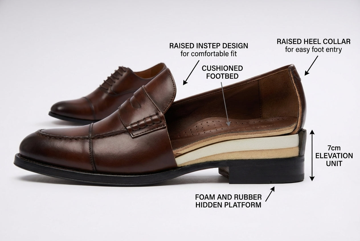 Cap-Toe Oxford Mocha Brown 7cm