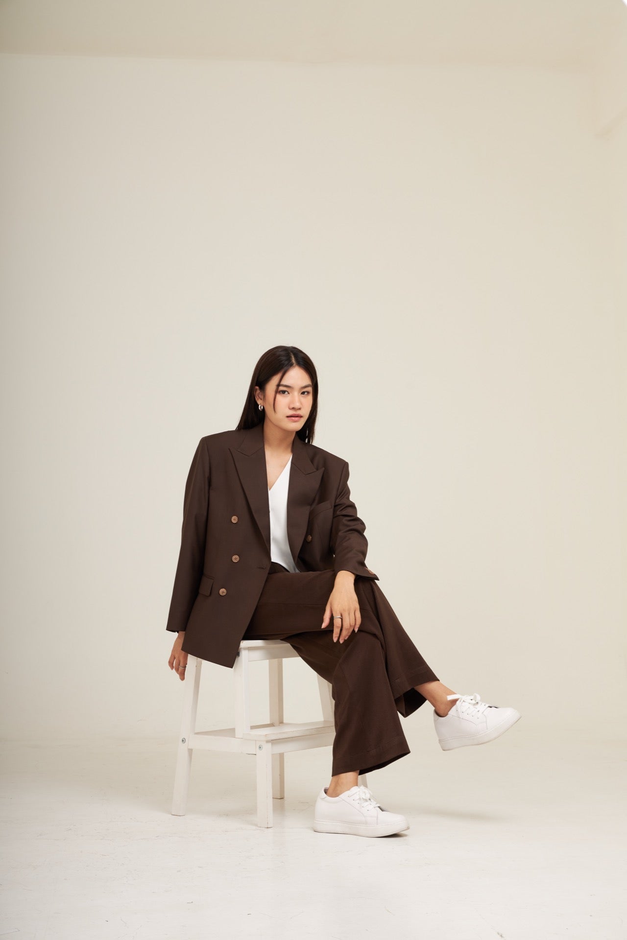 Cotton White Lady Sneakers 6cm