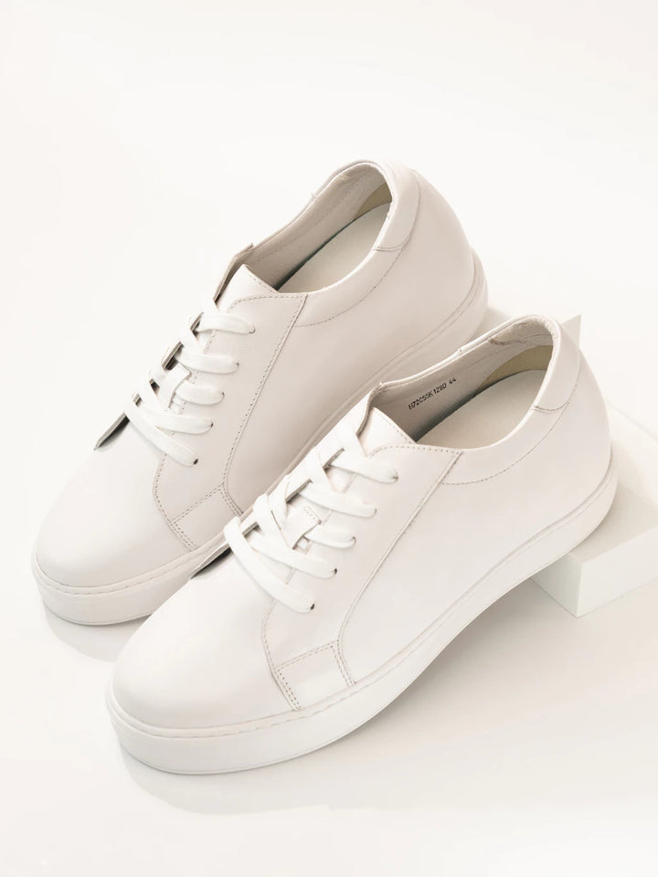 Cotton White Lady Sneakers 6cm