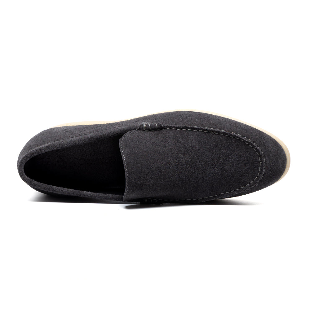 Suede Loafer 5cm (Charcoal)
