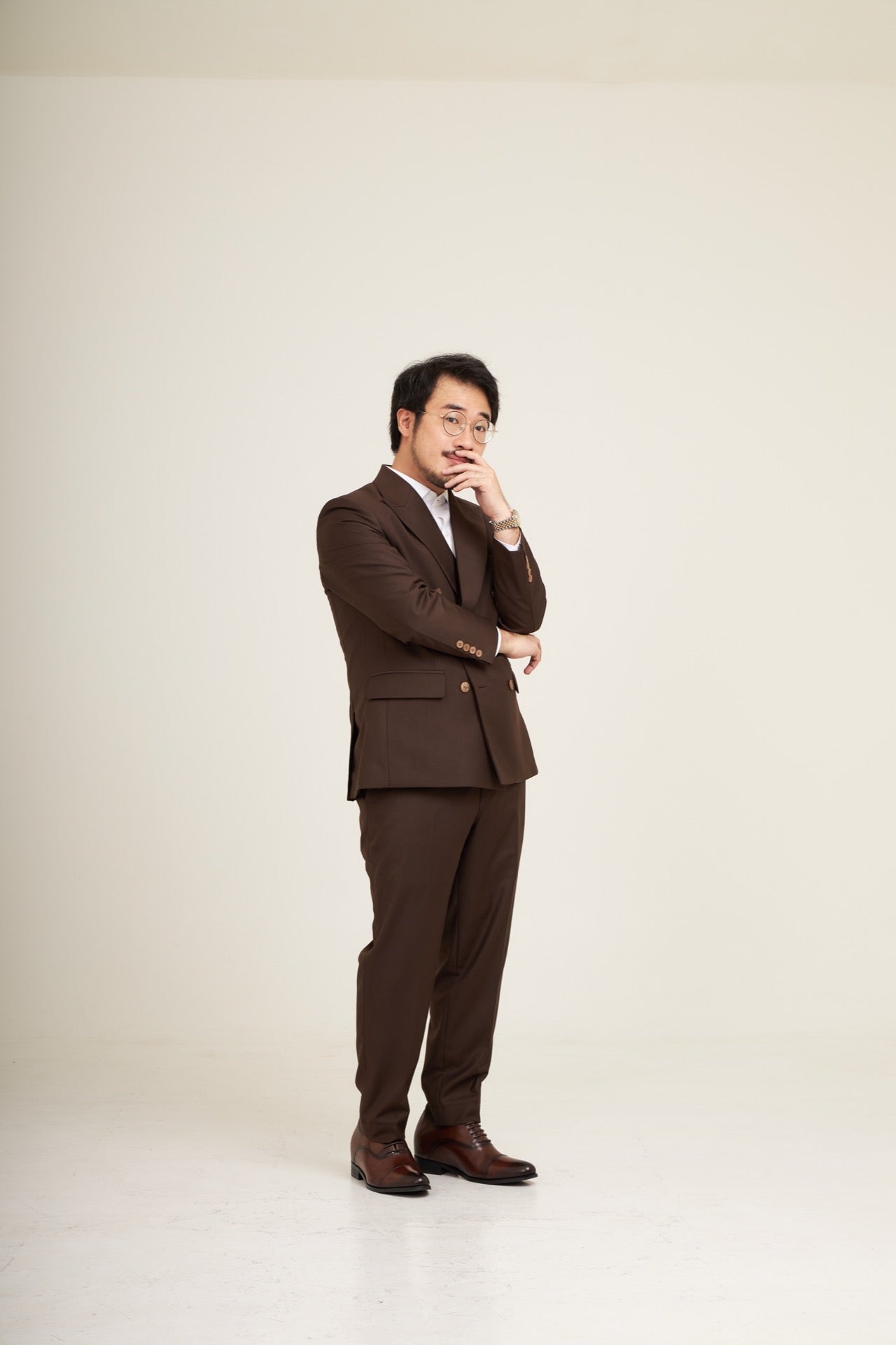 Cap-Toe Oxford Mocha Brown 7cm